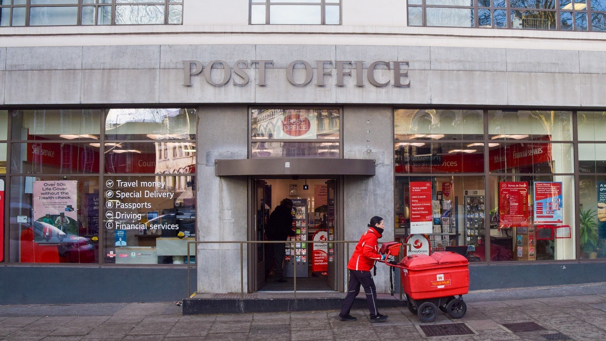 Ein Post Office in Großbritannien