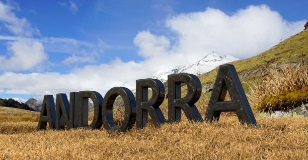 Andorra-Schriftzug