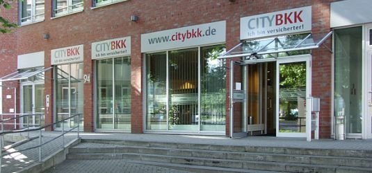Filiale der City BKK in Hamburg Hammerbrook