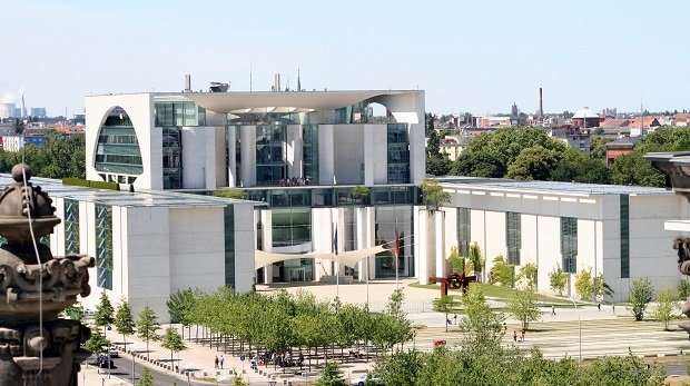Das Bundeskanzleramt in Berlin