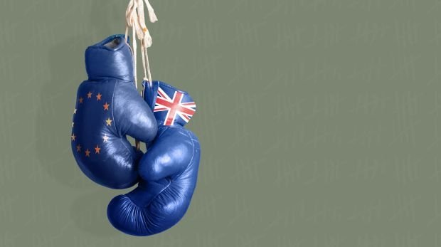Kampf um den Brexit (Symbol)