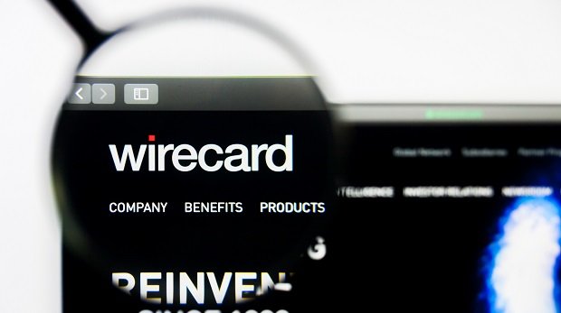 Lupe vor der Wirecard-Homepage