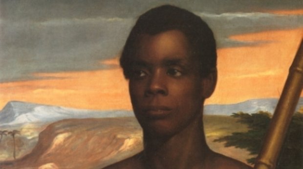 Sengbe Pieh, Anführer beim Aufstand auf der "Amistad" (Porträt von 1839) von Nathaniel Jocelyn (1796-1881)