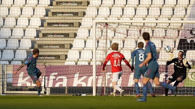 Spiel von Aalborg BK gegen Vejle BK am 16.04.2021 in Vejle