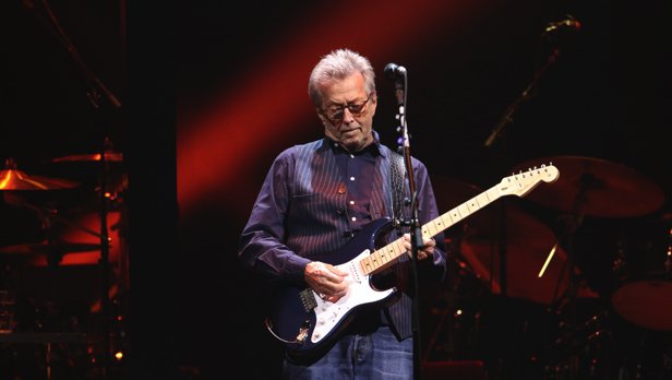 Eric Clapton Performs at Gas South Arena on Friday, September 23, 2021, in Atlanta. (Photo by Robb Cohen/Invision/AP)