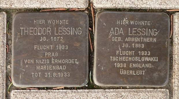 Stolpersteine für Ada Lessing und Theodor Lessing in Hannover-Anderten