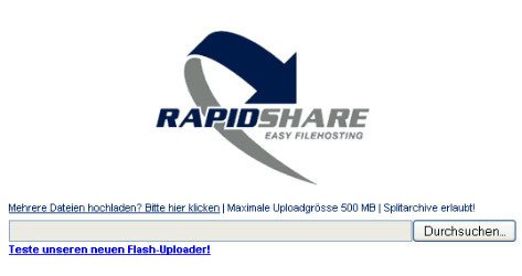 Rapidshare Screenshot