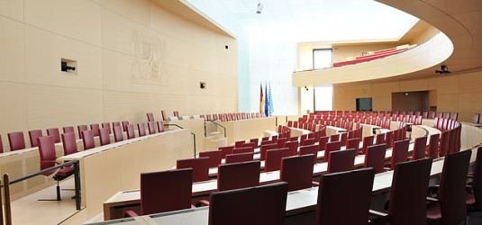 Neuer Plenarsaal im Bayerischen Landtag