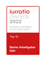 2022_iurratio_Top10_Bester Arbeitgeber Köln