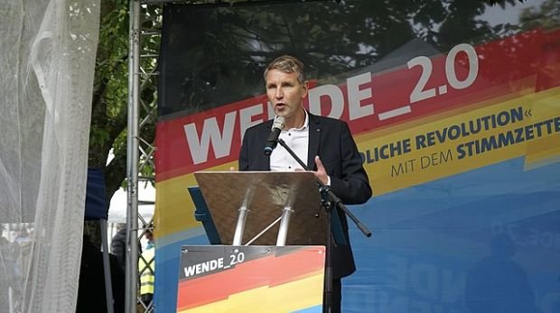 Björn Höcke bei einer Kundgebung