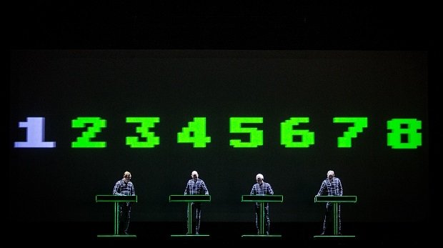 Kraftwerk live im Jahr 2018 in Dänemark