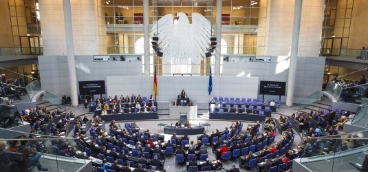 Plenarsaal im Deutschen Reichstag
