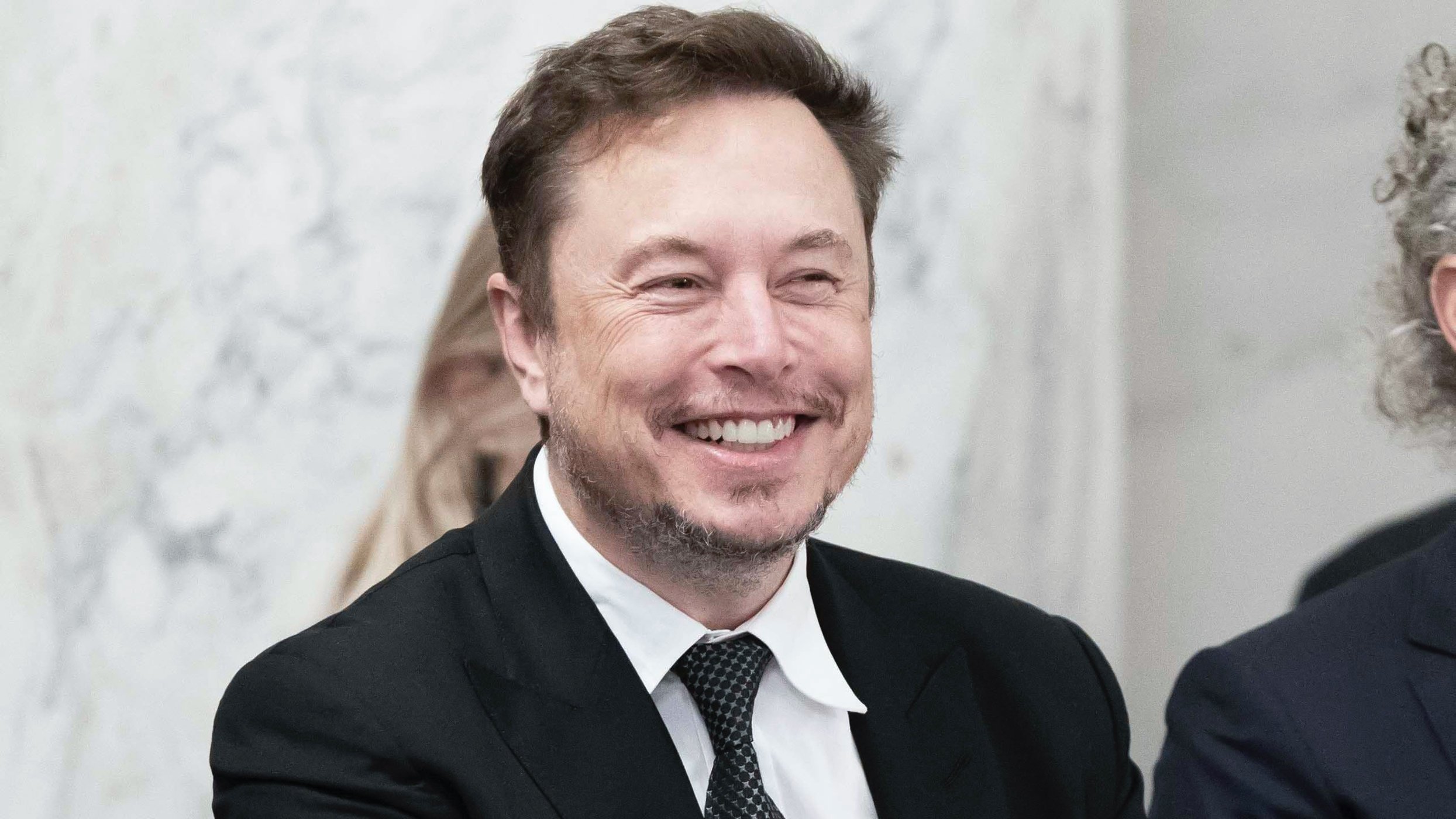 Tesla-CEO Elon Musk auf einem KI-Forum