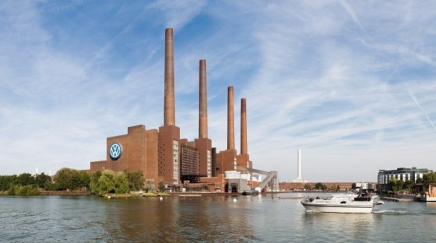 Das alte Heizkraftwerk des VW-Werkes in Wolfsburg