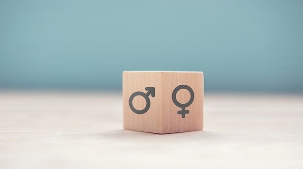 Symbole "männlich" und "weiblich"