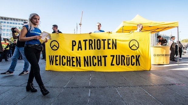 Informationsstand der Identitären Bewegung am 26. Oktober 2019 in München