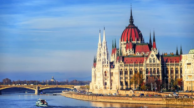 Ungarns Parlamentsgebäude in Budapest