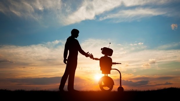 Mensch und Roboter