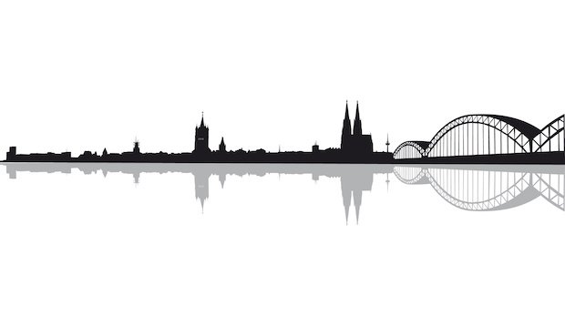 Skyline Köln Illustration