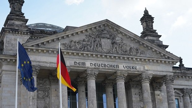 Reichstagsgebäude in Berlin. Sitz des Bundestags.