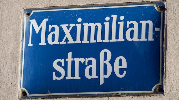 Straßenschild München Maximilianstraße