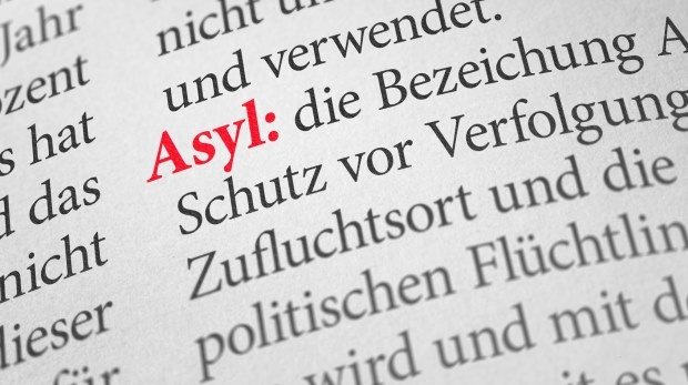 Wörterbuch mit dem Begriff Asyl