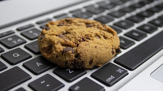 Cookies auf einer Tastatur