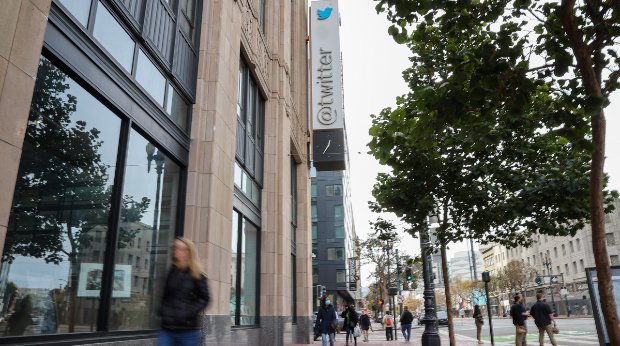 Twitter Headquarter in San Francisco, Kalifornien, USA am 28.10.2022