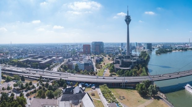 Luftaufnahme von Düsseldorf