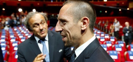 Franck Ribéry und Michel Platini