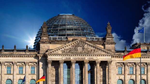 Das Gebäude des Bundestages in Berlin