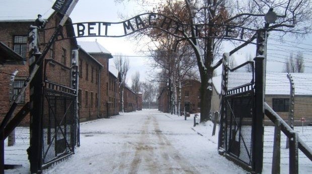 Eingangstore am Konzentrationslage in Auschwitz