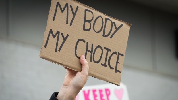 Schild "My Body My Choice"
