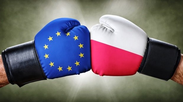 Boxkampf zwischen Polen und Europa (Symbolbild)