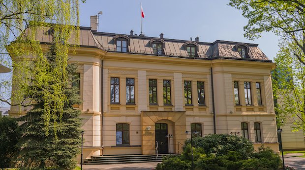 Das Gebäude des polnischen Verfassungsgerichtshofs