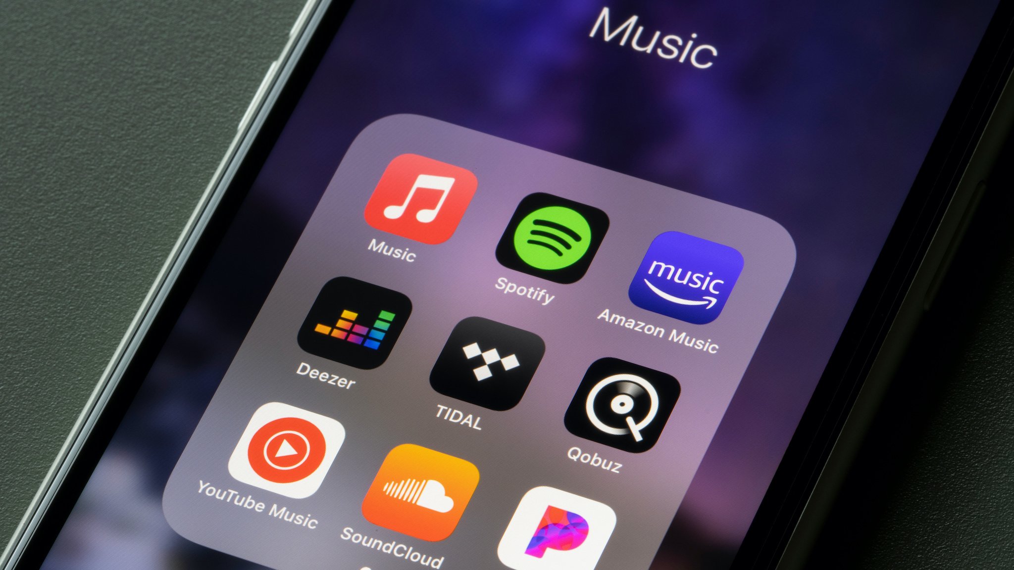 Musik Apps auf einem iPhone