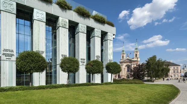 Das Gebäude des Obersten Gerichts in Polen.