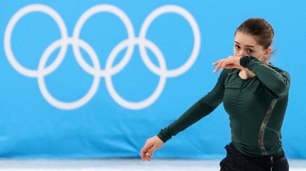 Eiskunstläuferin Kamila Walijewa bei Olympia