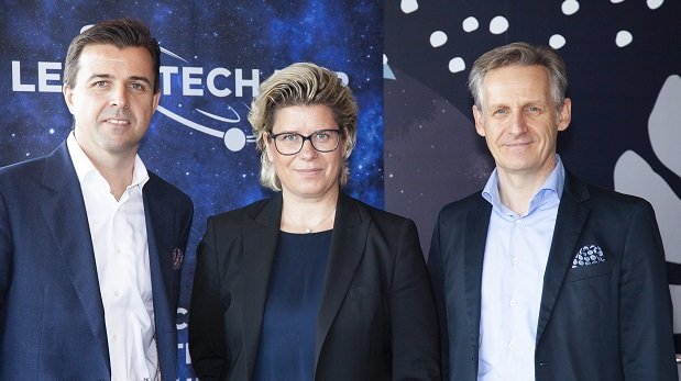 Der Vorstand des Legal Tech Hub Vienna: Philipp Kinsky, Gudrun Stangl, Stefan Artner (v.l.n.r.; © Marlene Rahmann)