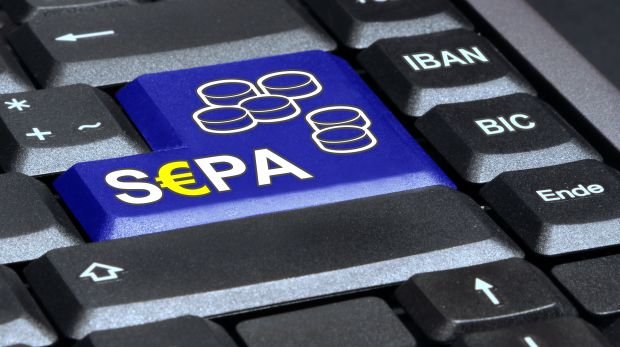 Online-Zahlung mit SEPA (Symbol)