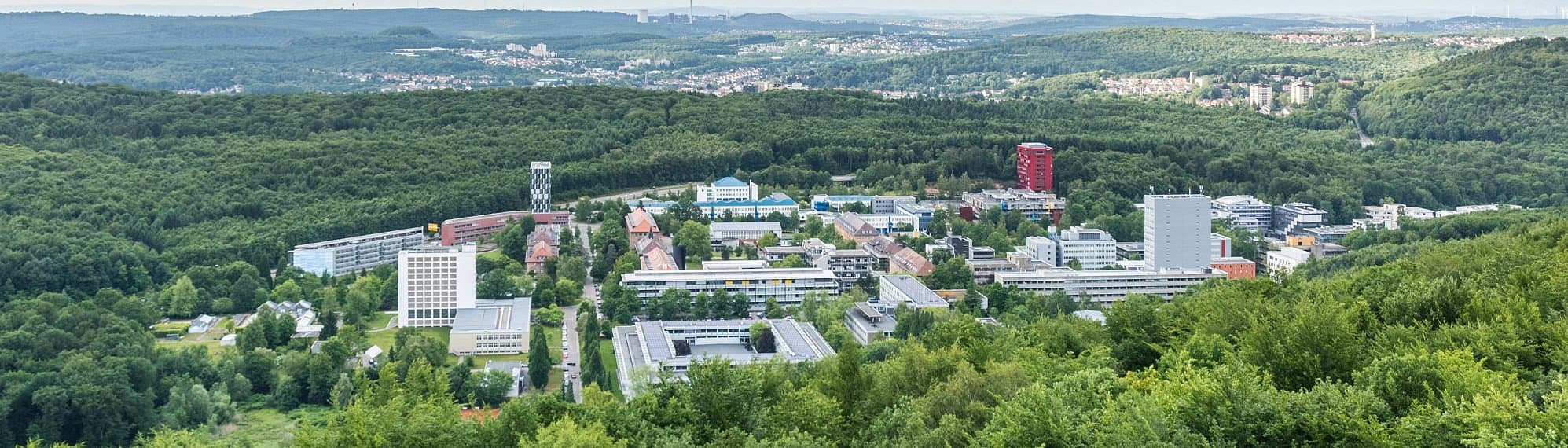 Panoramabild der Uni Saarbrücken